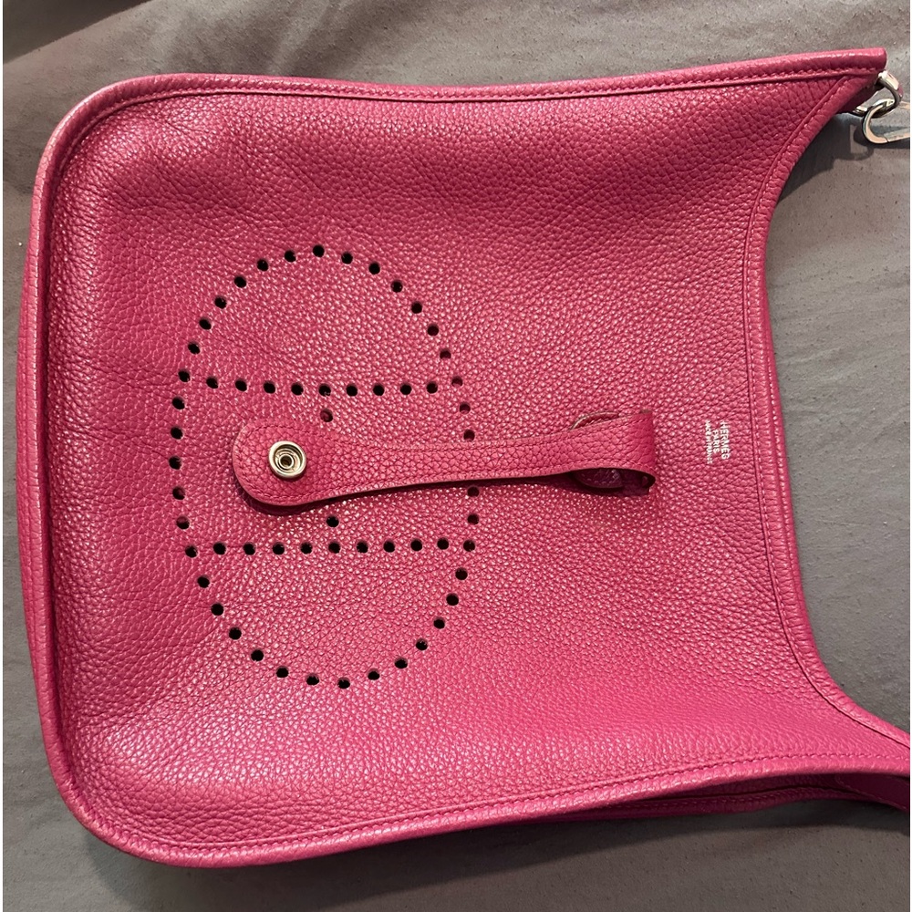 Hermès Evelyn 3pm handbag Tosca color Clemence leather